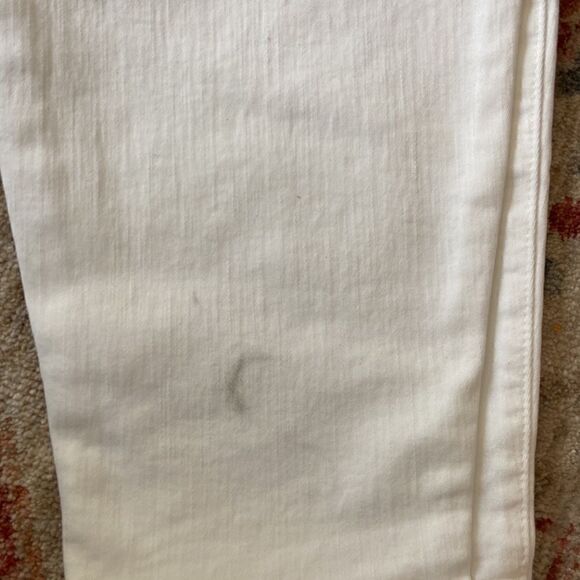 J. Crew 9" high-rise toothpick jean in white wash* - Picture 4 of 5